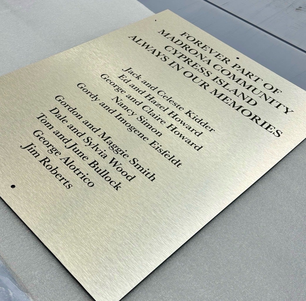 Custom Signs To Remember Precious People - Redmond, WA