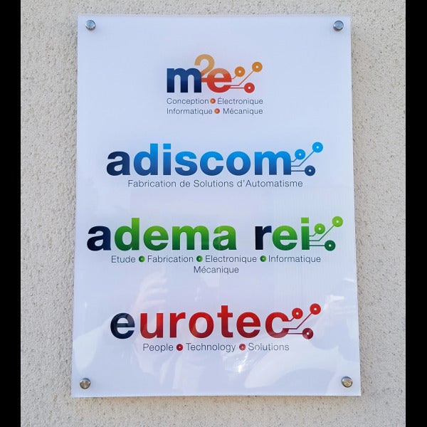 Plaque plexiglass - M2E