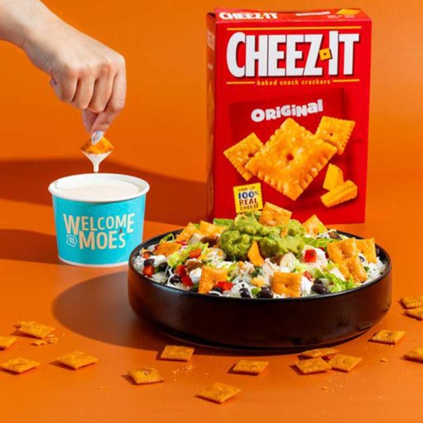 Moe's Southwest Grill and Cheez-It Team Up to Bring a Cheesy Twist to Your Favorite Entrées Moe's Southwest Grill and Cheez-It Team Up to Bring a Cheesy Twist to Your Favorite Entrées