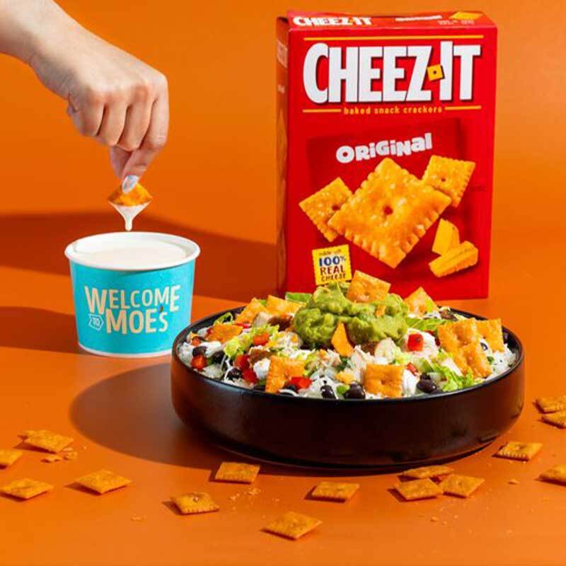 Moe's Southwest Grill and Cheez-It Team Up to Bring a Cheesy Twist to Your Favorite Entrées Moe's Southwest Grill and Cheez-It Team Up to Bring a Cheesy Twist to Your Favorite Entrées