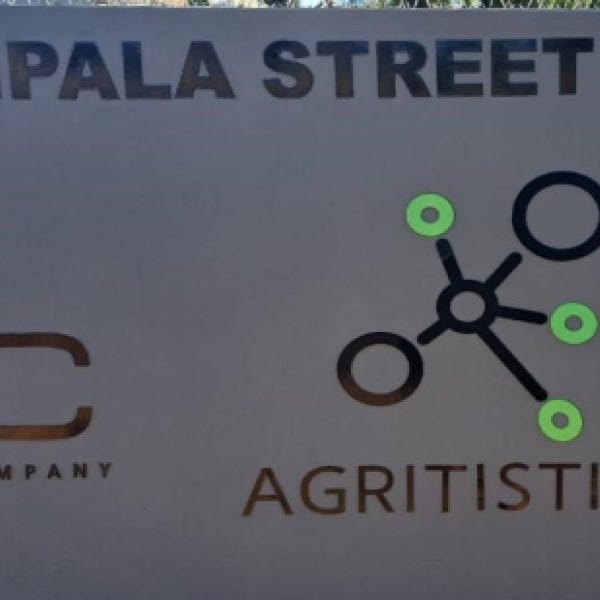 Agritistics wall sign