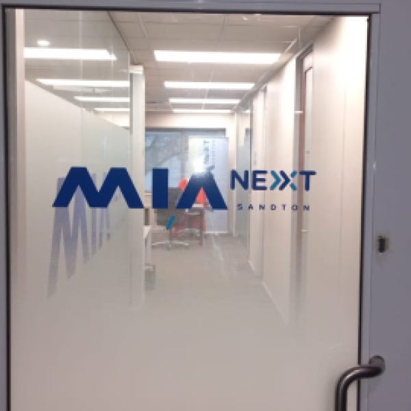 Mia Next logo vinyl cut out acm QR Code