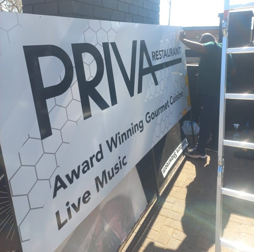 Priva Restaurant getting a facelift with Signarama Pretoria Central