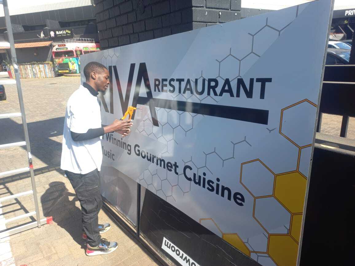 Priva Restaurant getting a facelift with Signarama Pretoria Central