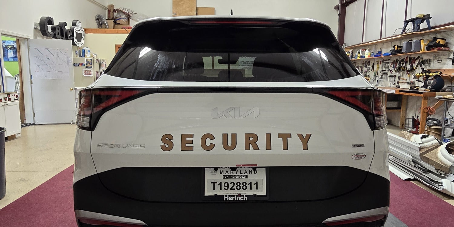 Reflective Vehicle Signage
