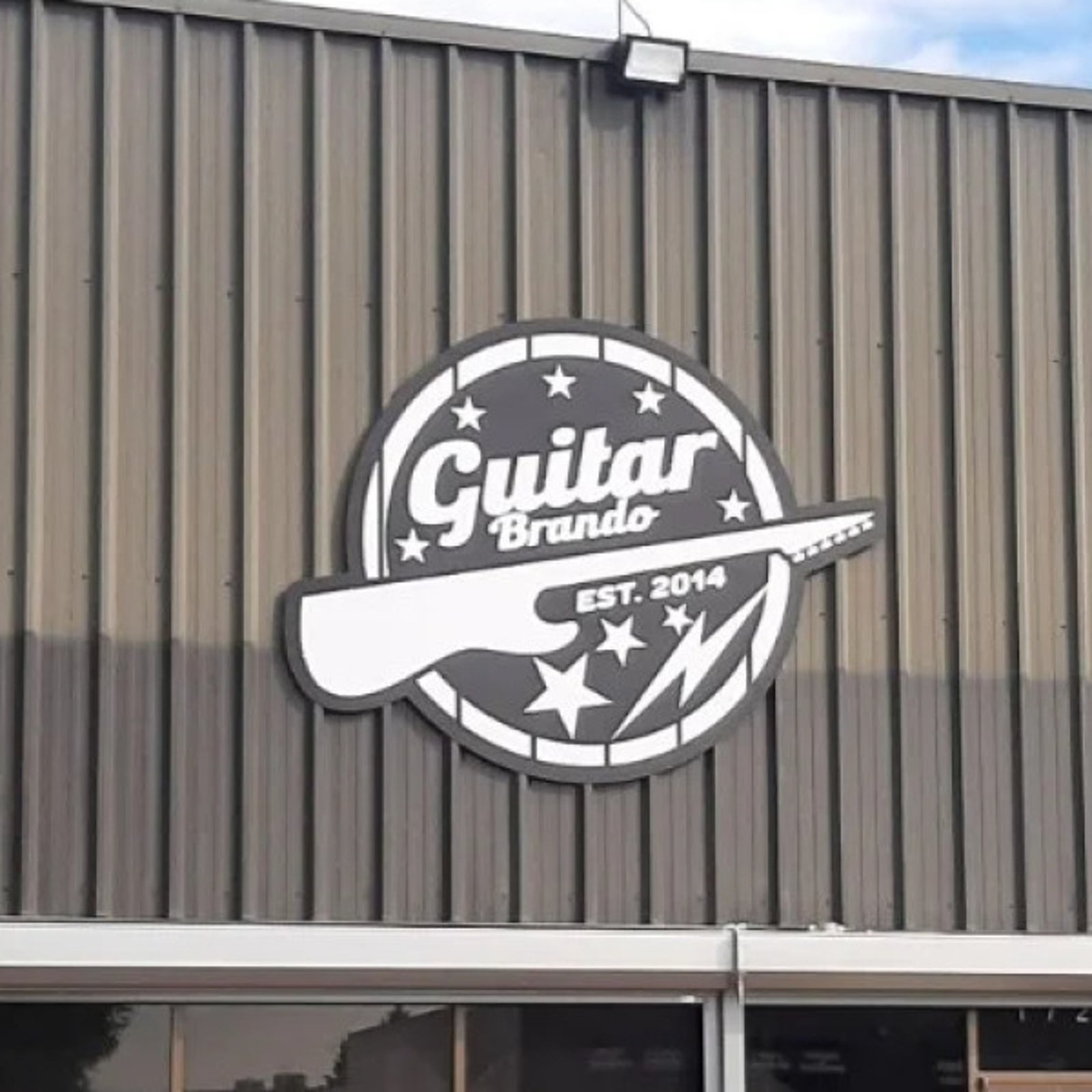 Alupanel/Dibond Exterior Sign for Guitar Brando in Edmonton, AB