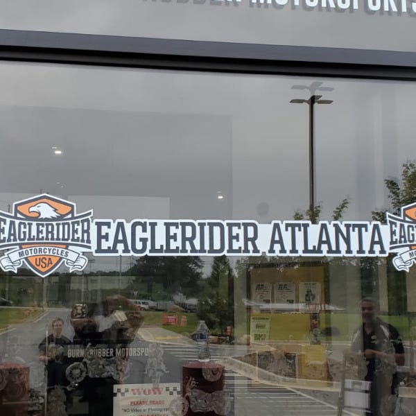 Inside window decal