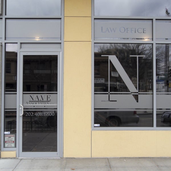 Creating Bold Visibility: Outdoor Frosted Vinyl for Nave & Associates, Washington DC