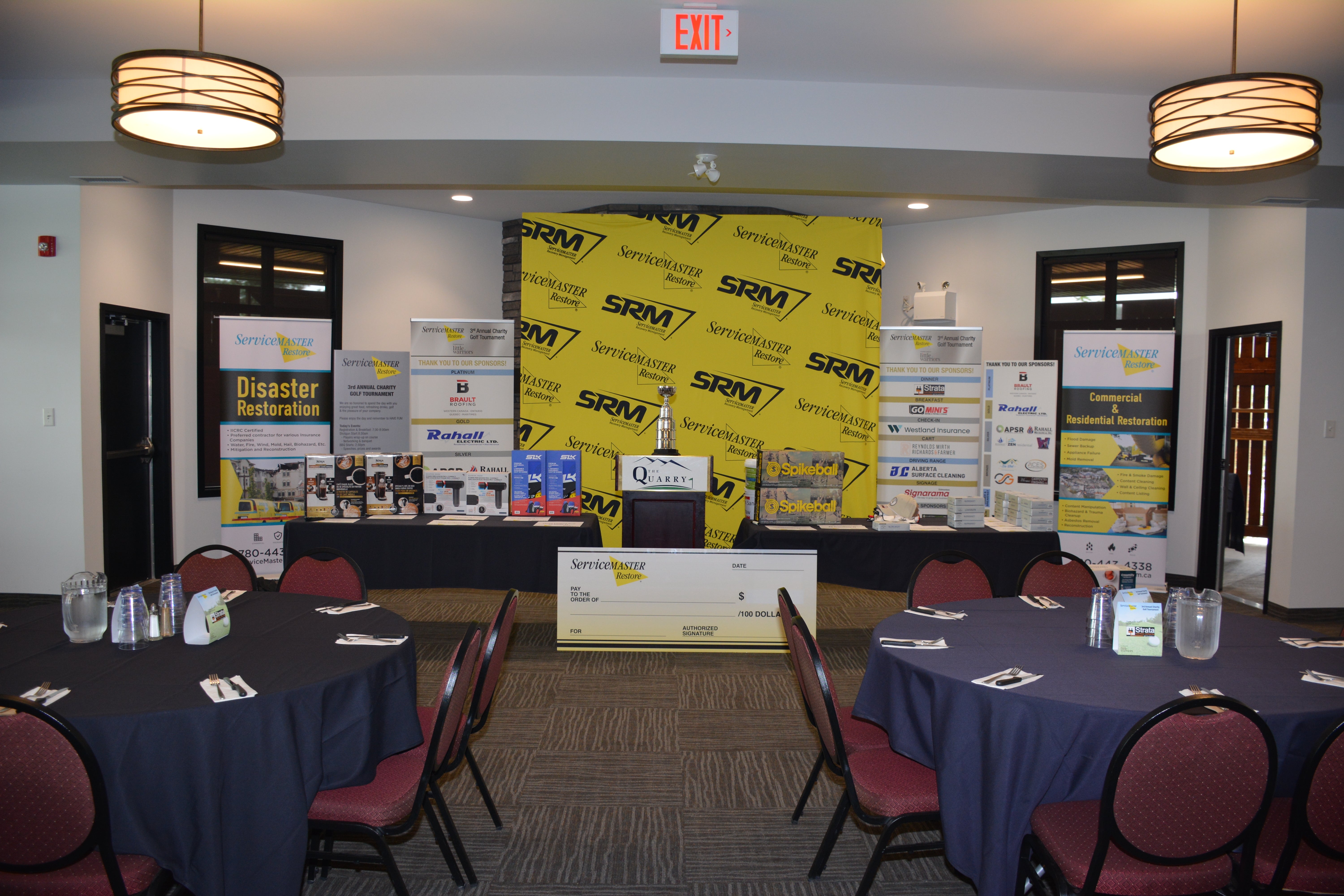 Golf Tournament Signage for ServiceMaster Restore in Edmonton, AB