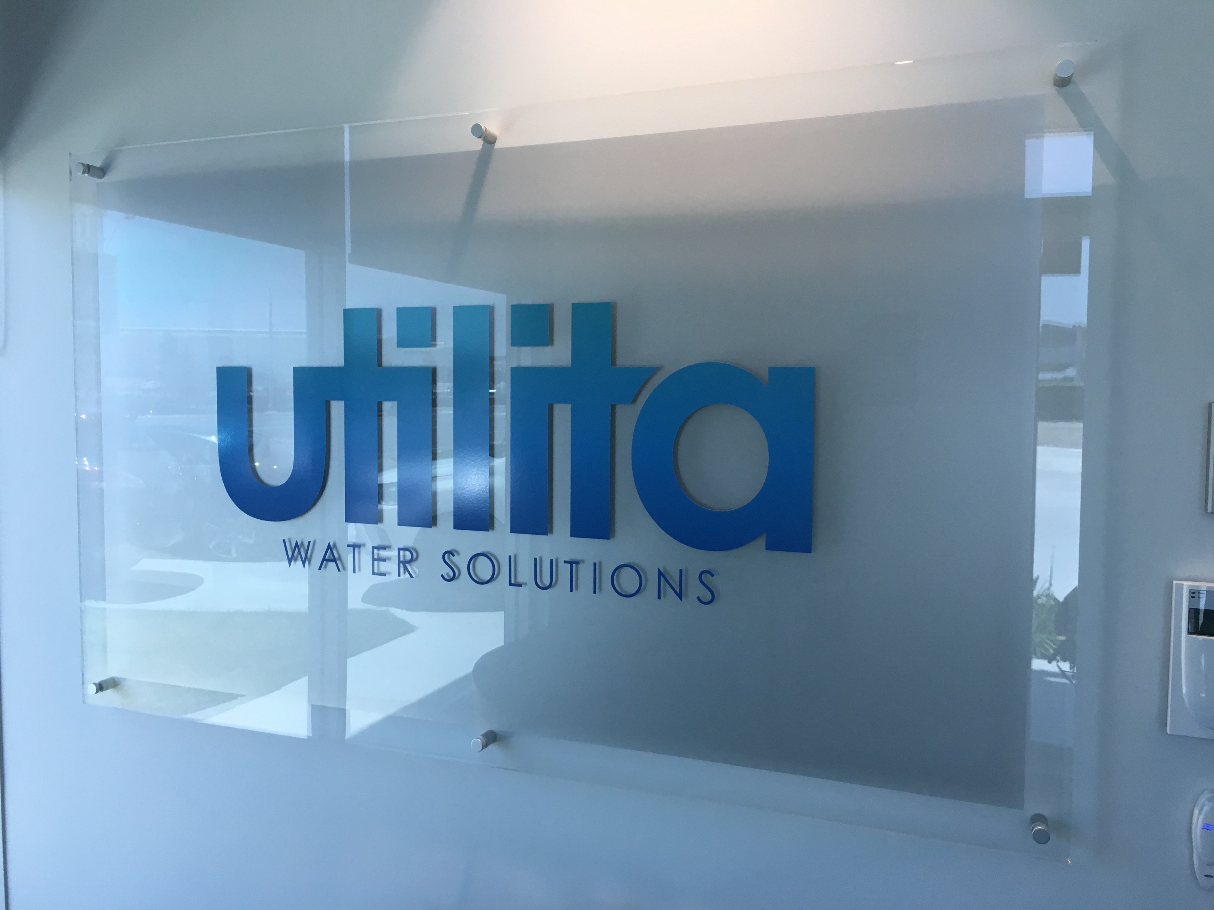 Reception Signage looking schmick!