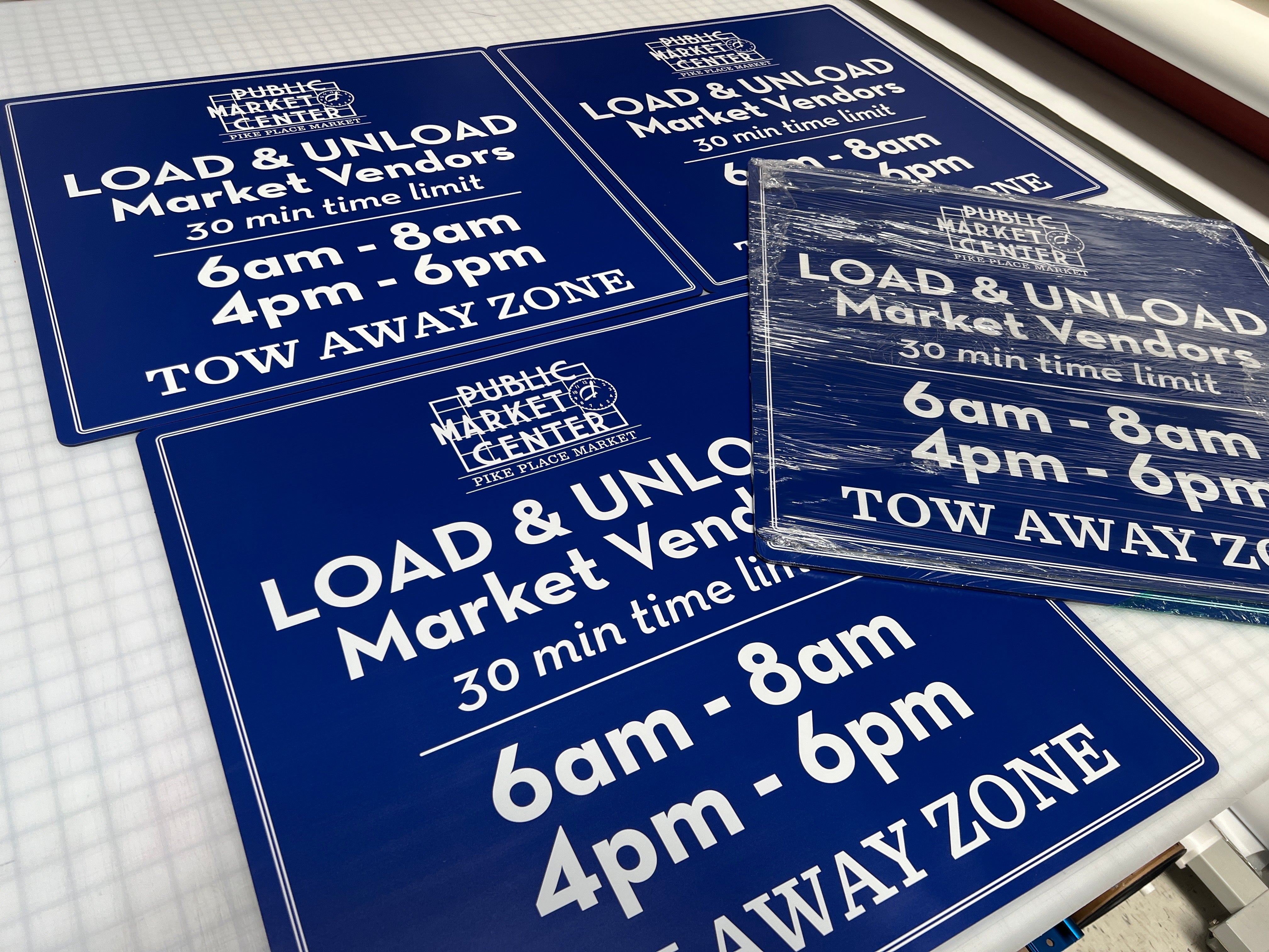 Custom Signs - Updated and Refreshed for the Season - Pike Place Market, Seattle, WA