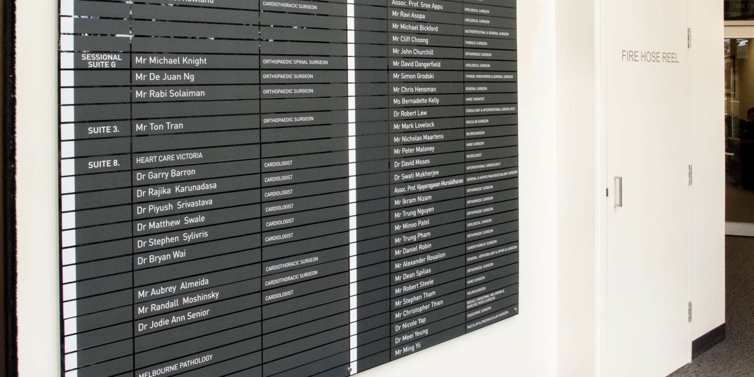 Directory Boards