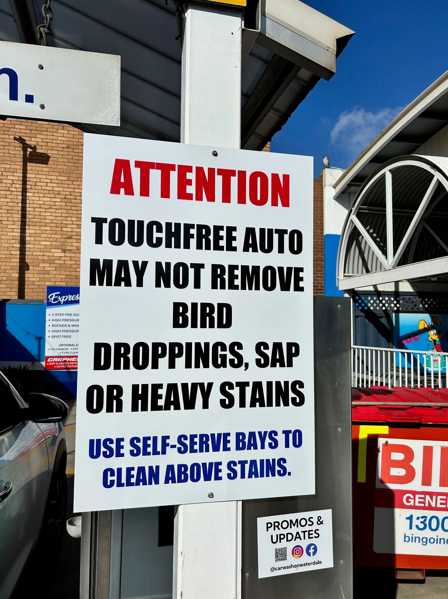 Carwash Signage - Carwash on Waterdale - Heidelberg West VIC.