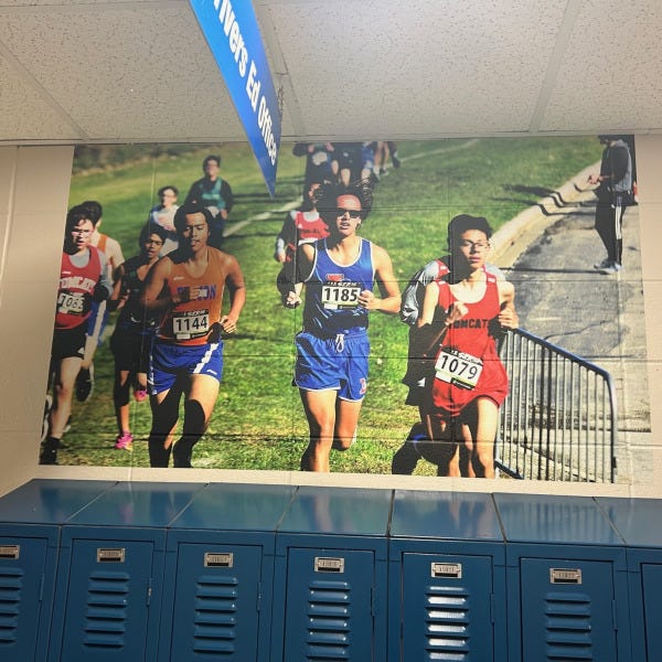 Larkin HS Wall Mural Cross Country Boys