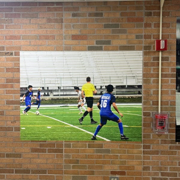 Larkin HS Wall Mural Soccer Boys