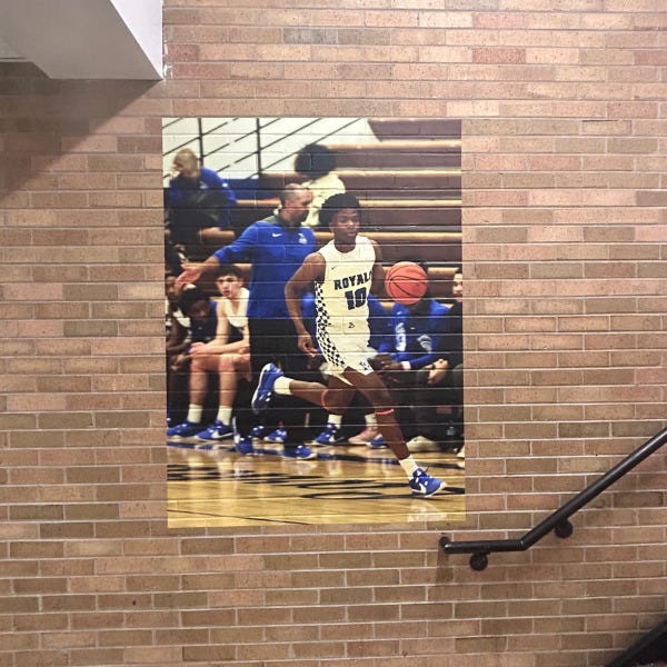Larkin HS Wall Mural Basketball 2