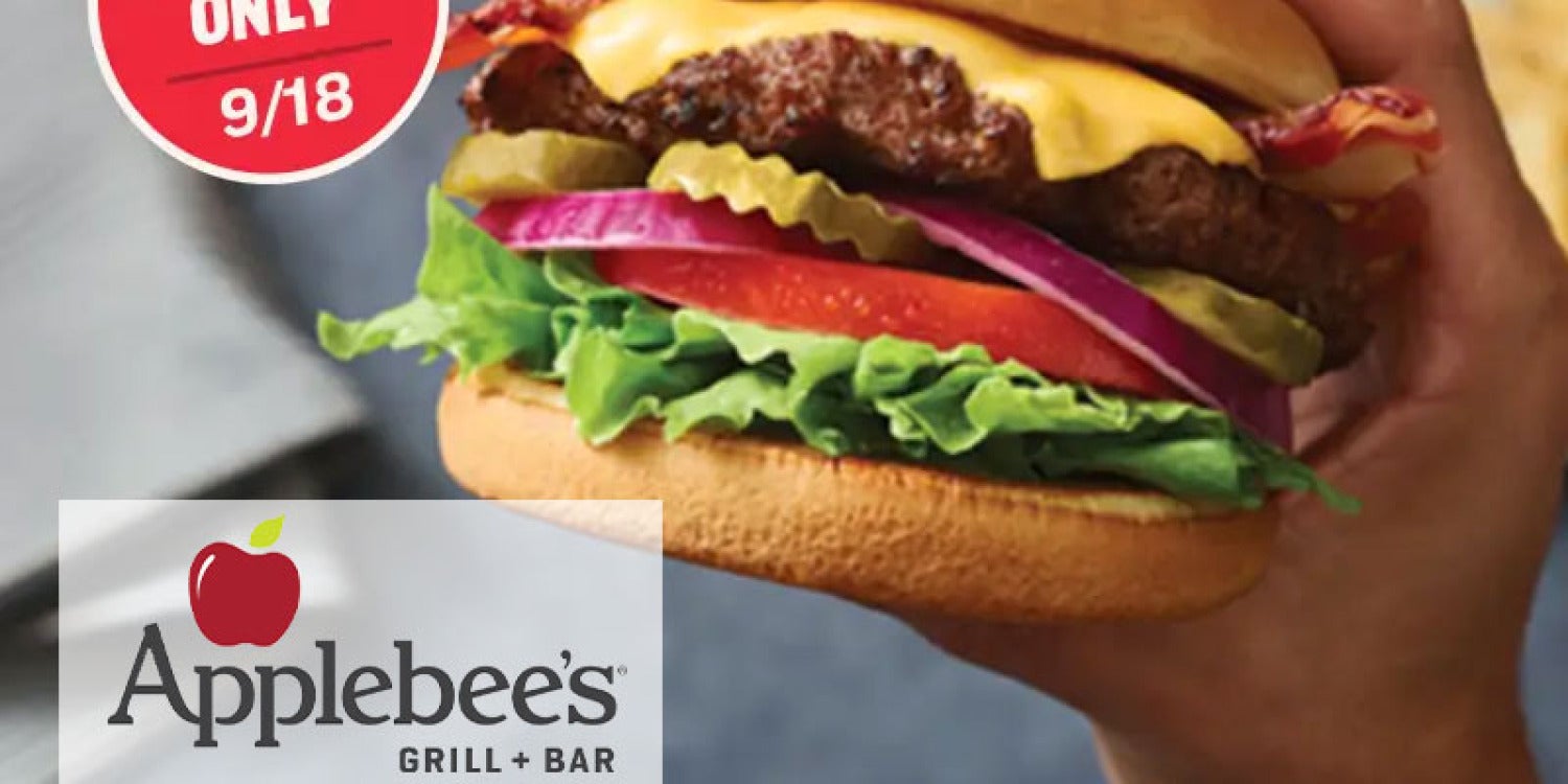 Applebee's Celebrates National Cheeseburger Day with $8.99 Burger & Fries Combo Extravaganza