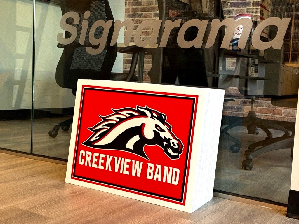 Check out how Signarama North Dallas is giving back to a local high school marching band
