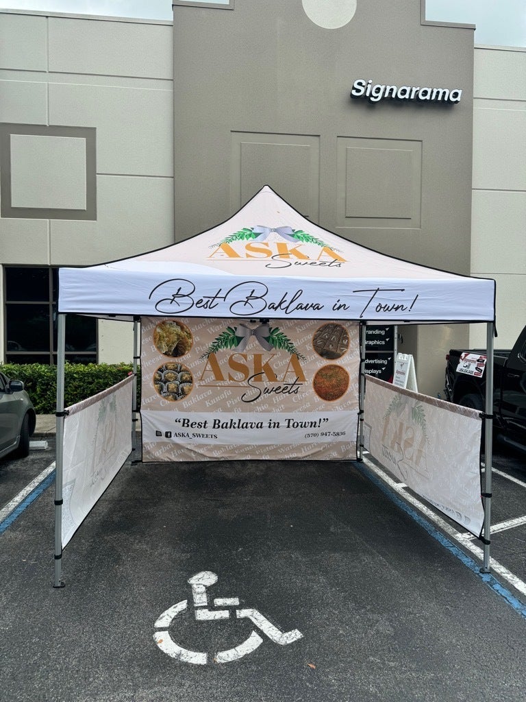 Aska Sweets - Custom Tent