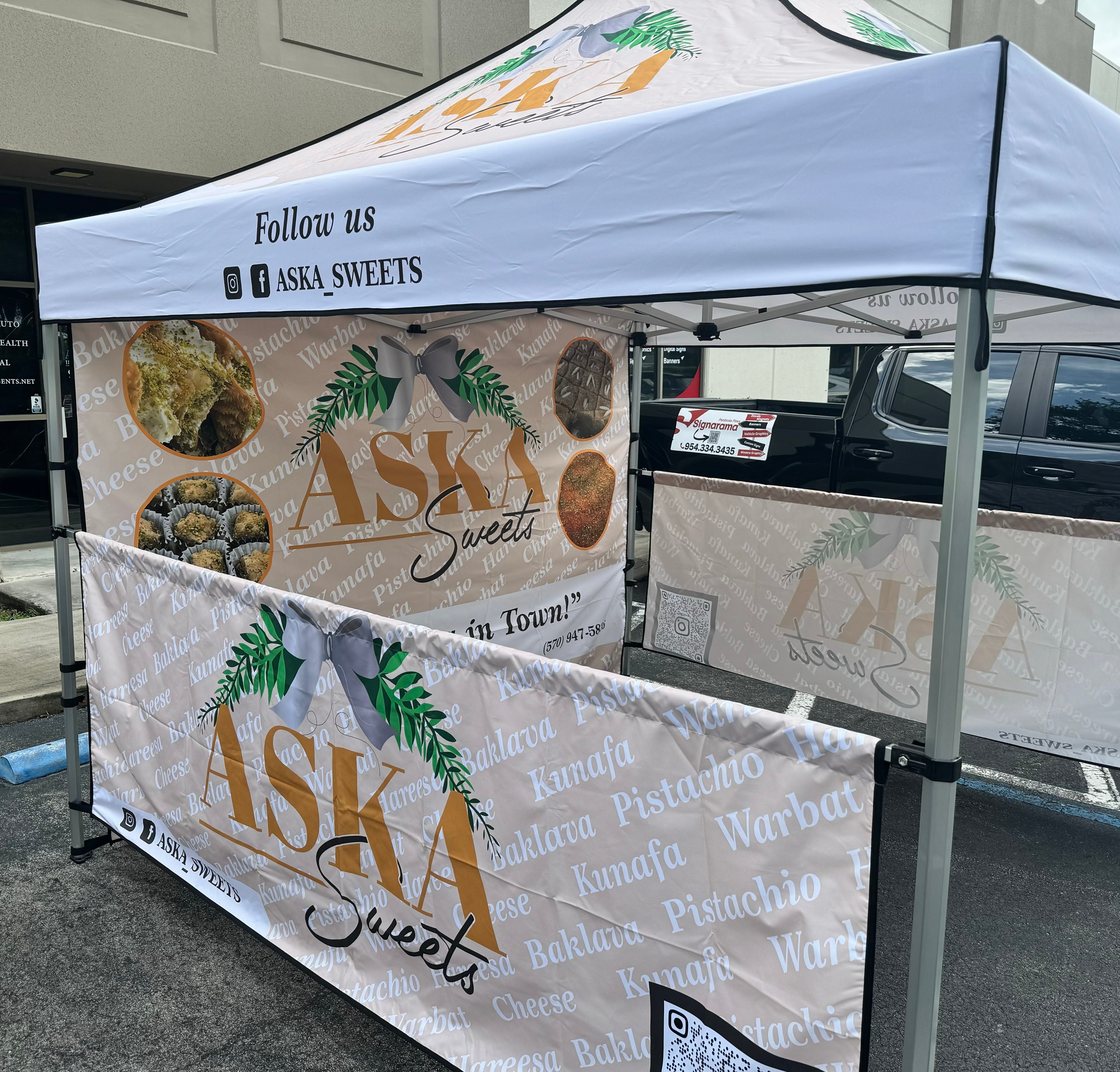 Aska Sweets - Custom Tent