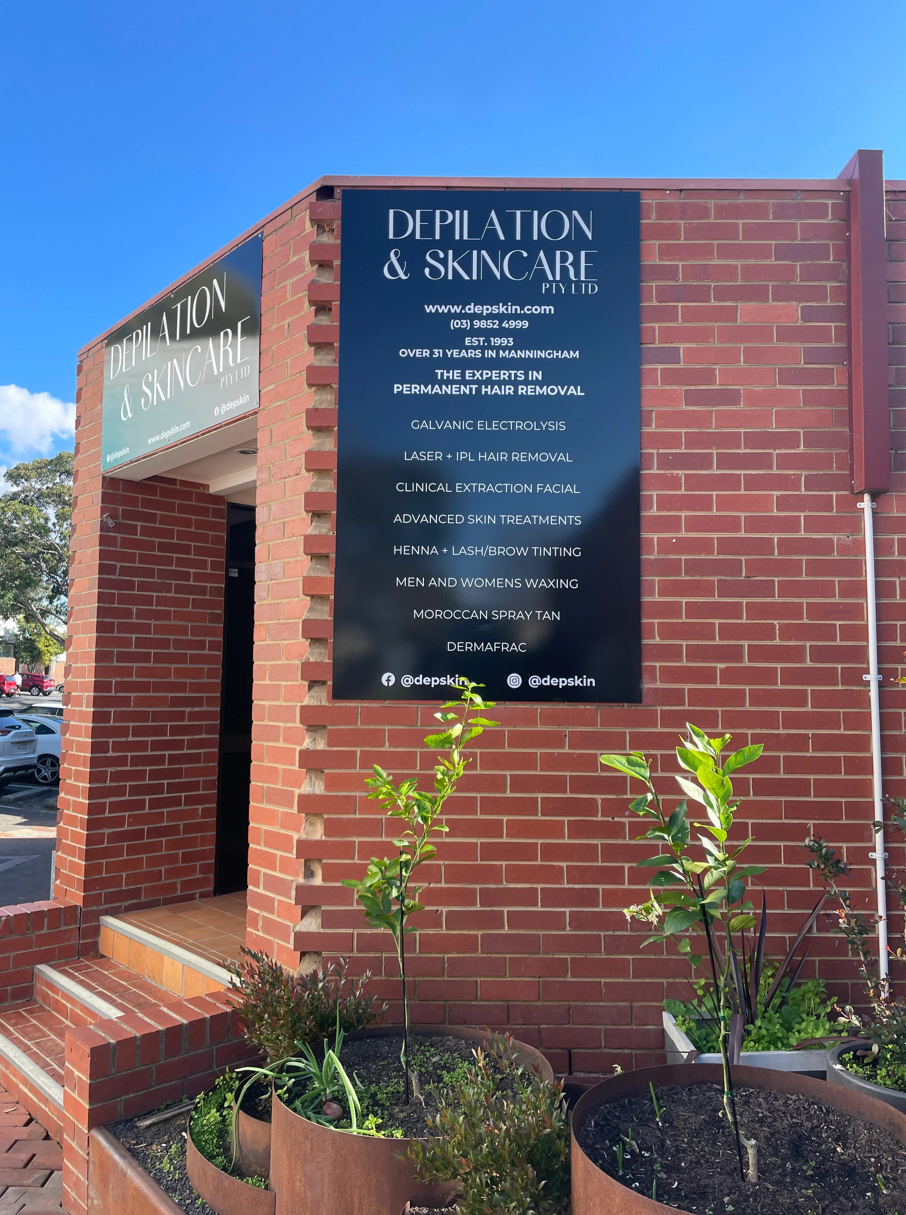 Shop Signage - Depilation & Skincare - Templestowe VIC