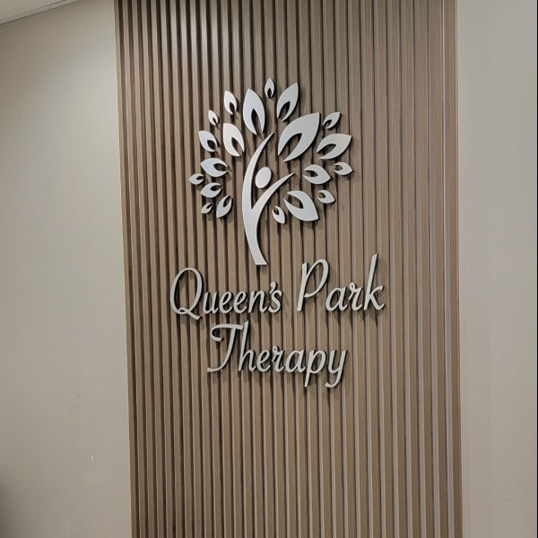 Reception Sign for Queen’s Park Therapy at their  Massage Therapy Clinic in New Westminster, BC