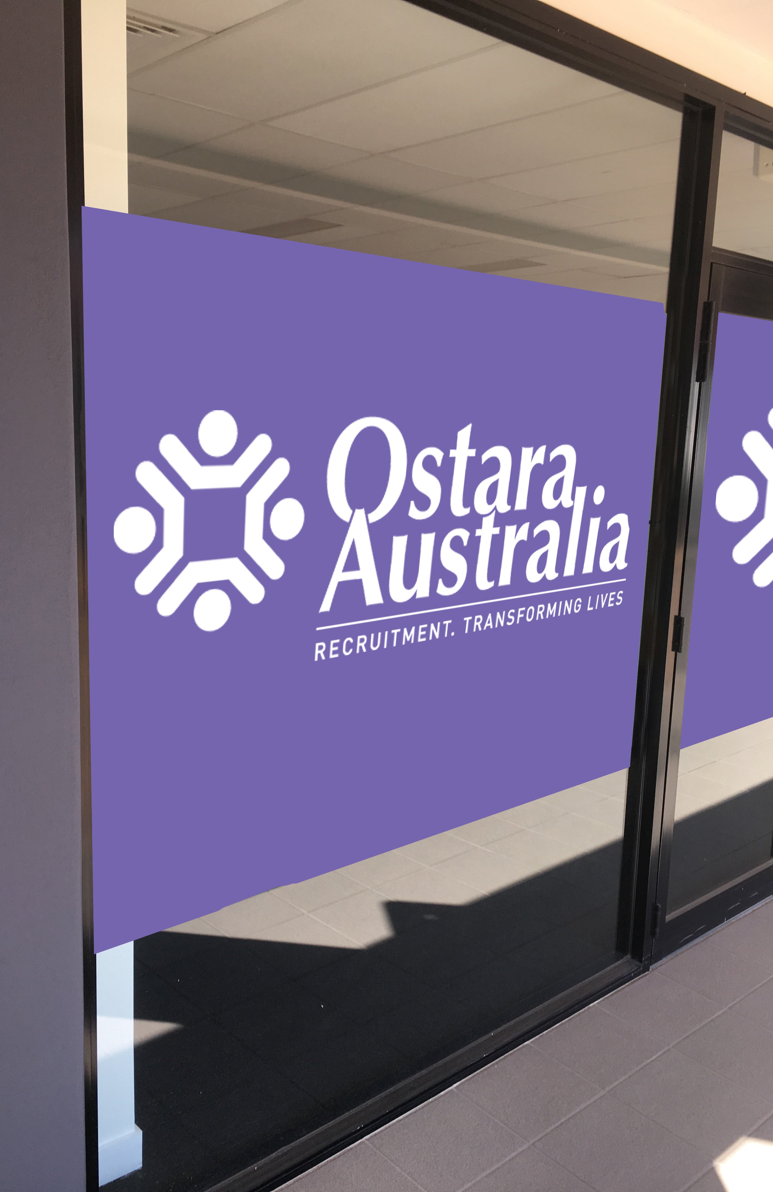 Window signage can serve multiple purposes
