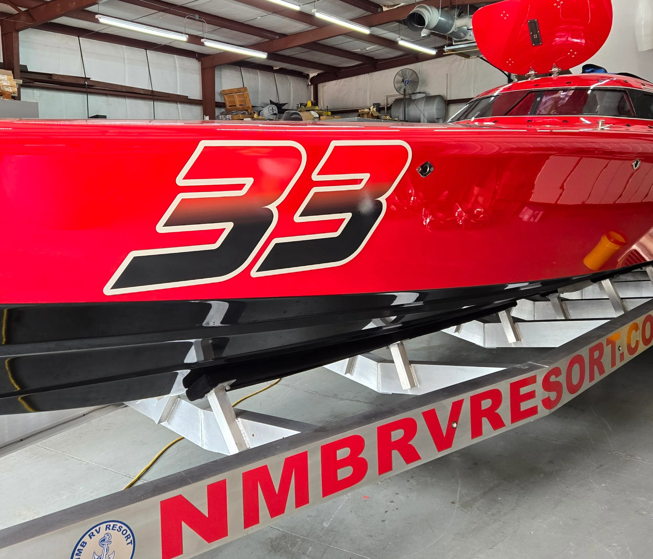 Offshore Racing Boat Lettering and Decals
