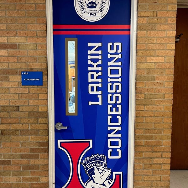 Larkin Concessions Door Wrap
