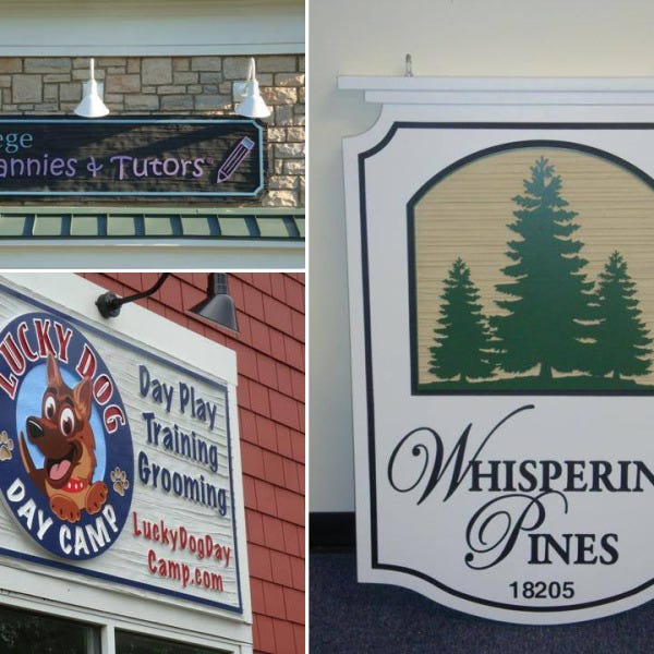 sandblasted HDU signs
