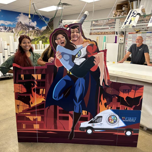 Lifesize Superhero Ufirst Signarama Liberty