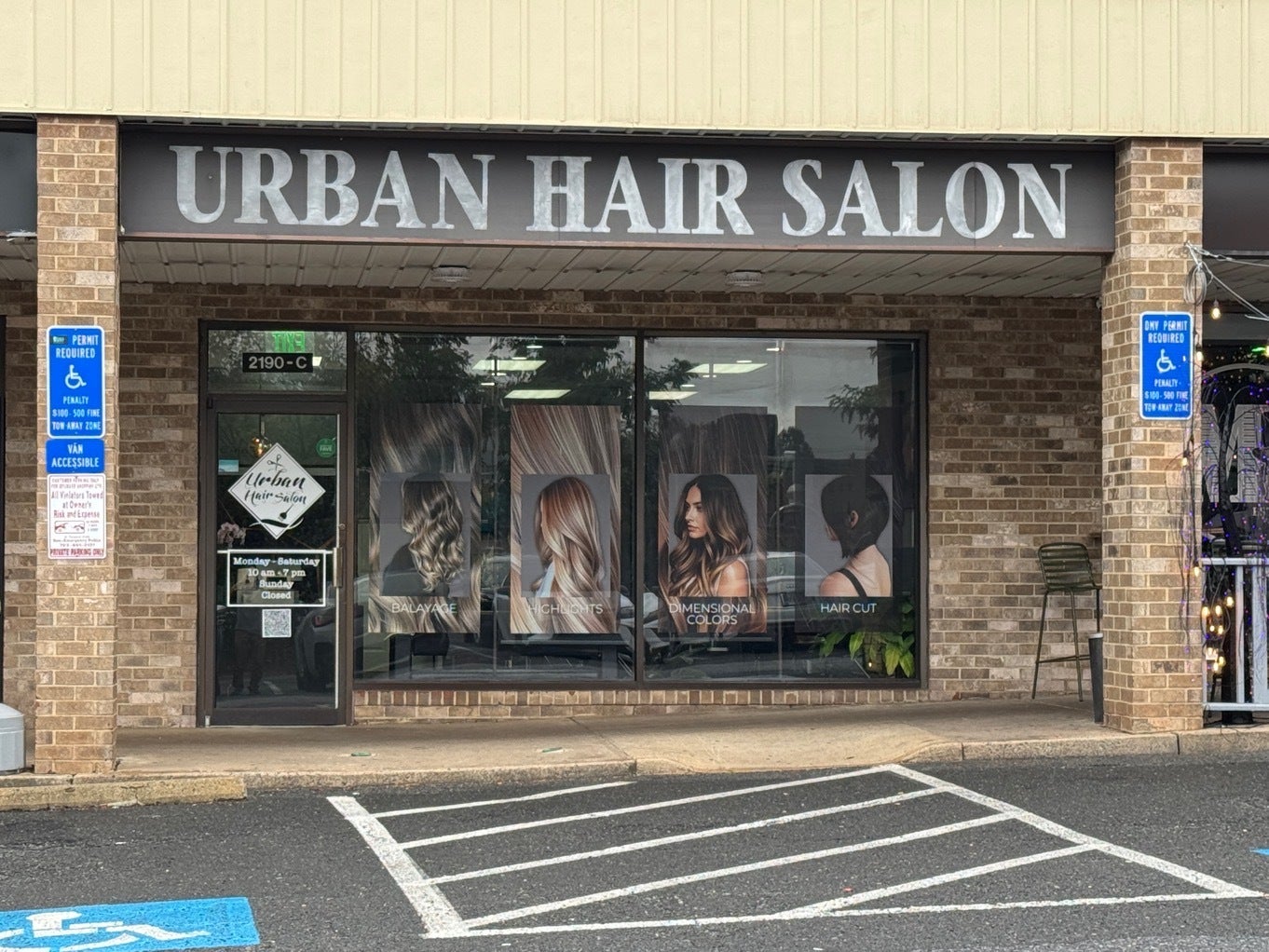 Urban Hair Salon Window Refresh: Custom Design, Print, and Install by Signarama Tysons Corner