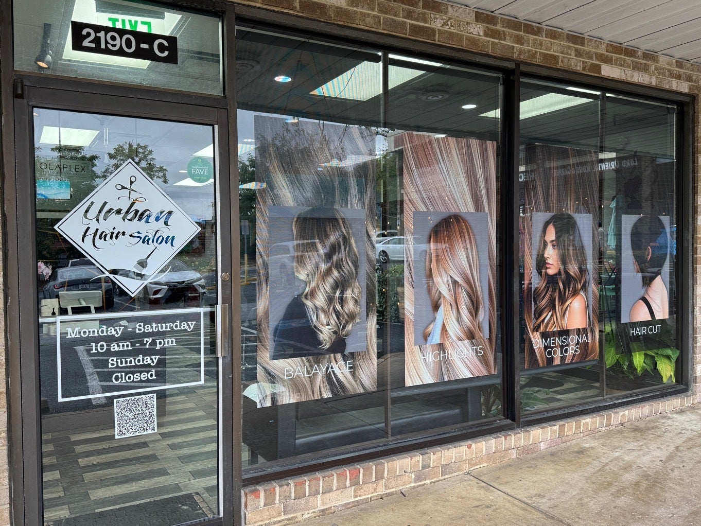 Urban Hair Salon Window Refresh: Custom Design, Print, and Install by Signarama Tysons Corner