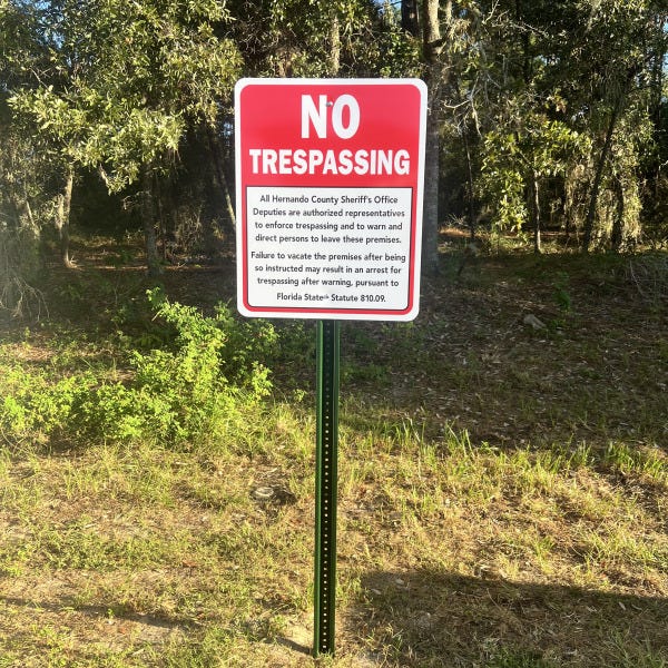 Street, Road, Parking lot signage- Spring Hill, FL