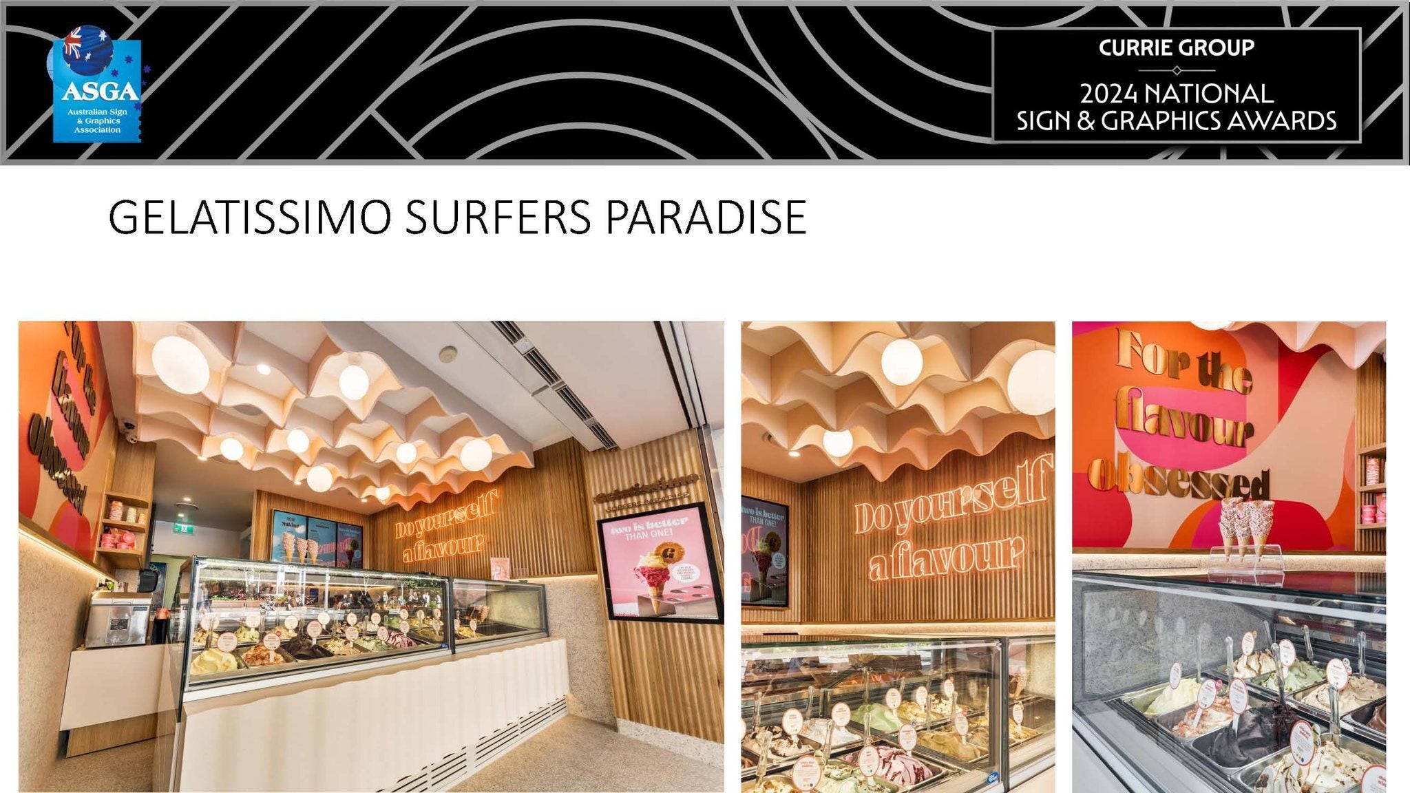 2024 National Sign and Graphic Awards winner! | Retail Sign Package - Total Building / Shop fit