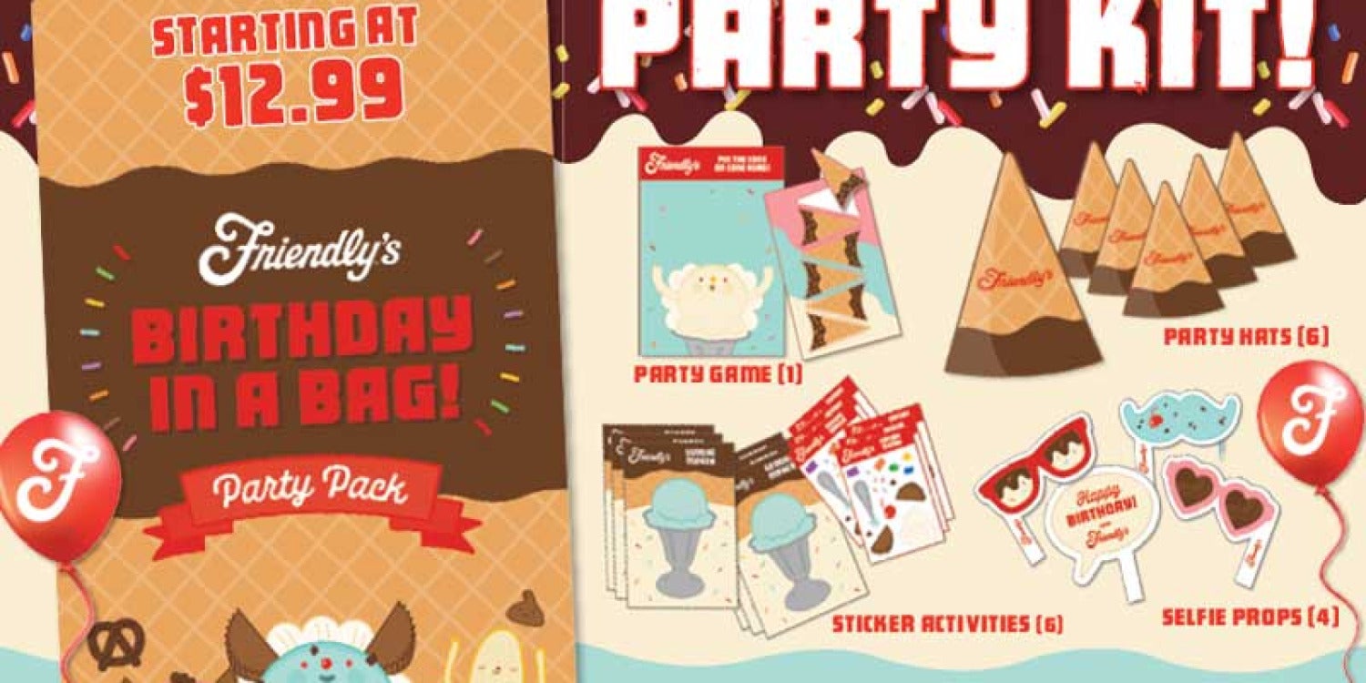 Friendly's Unveils Enchanting 'Birthday in a Bag' Packs to Amp Up Your Celebration Game Friendly's Unveils Enchanting 'Birthday in a Bag' Packs to Amp Up Your Celebration Game