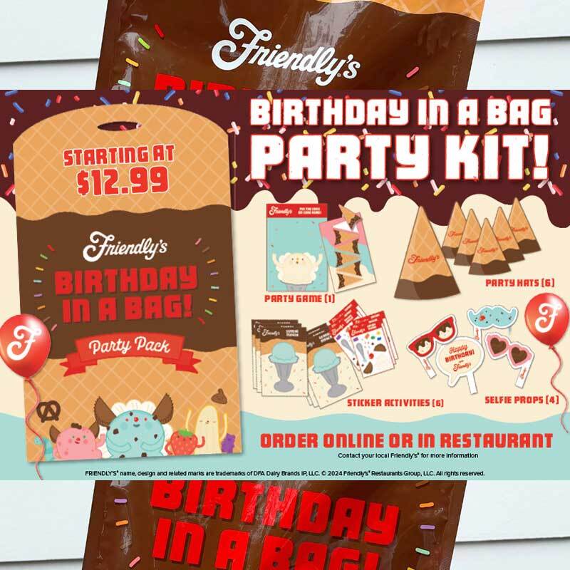 Friendly's Unveils Enchanting 'Birthday in a Bag' Packs to Amp Up Your Celebration Game Friendly's Unveils Enchanting 'Birthday in a Bag' Packs to Amp Up Your Celebration Game