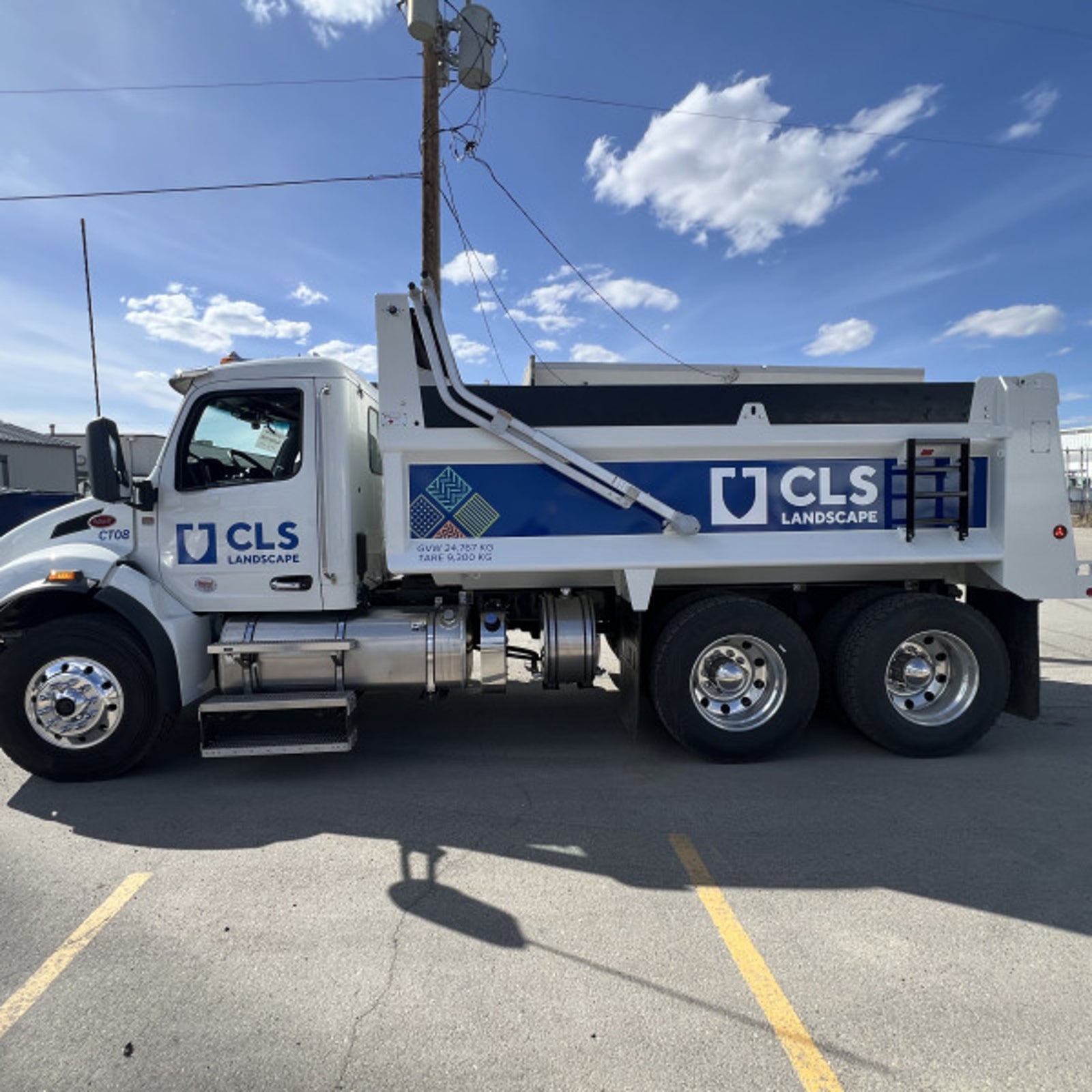 Truck Decal with Partial Wrap for CLS Landscape Supply