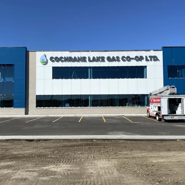 Channel Letter Sign for Cochrane Lake Gas Co-Op