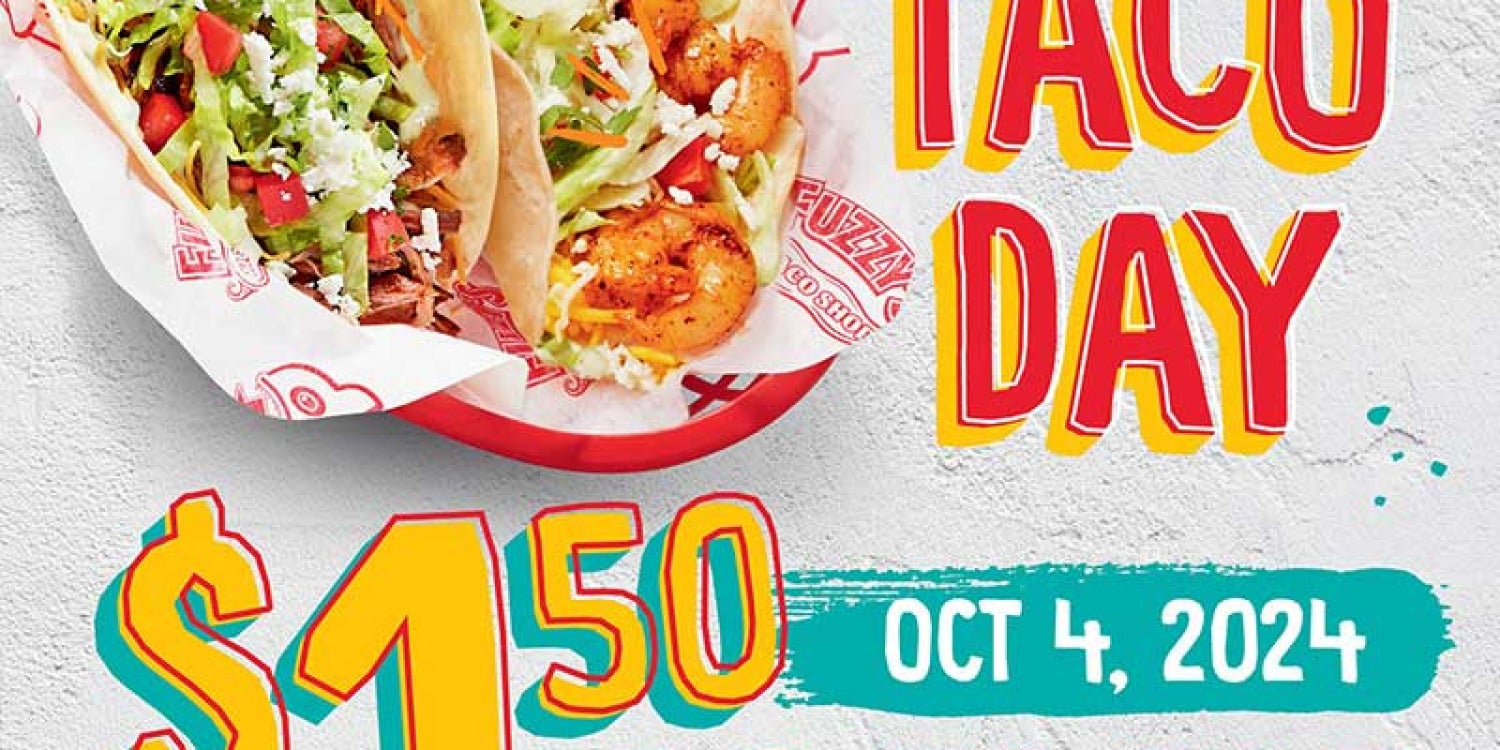 Fuzzy’s Taco Shop Fires Up National Taco Day with $1.50 OG Tacos and a Festive Flavor Fiesta Fuzzy’s Taco Shop Fires Up National Taco Day with $1.50 OG Tacos and a Festive Flavor Fiesta