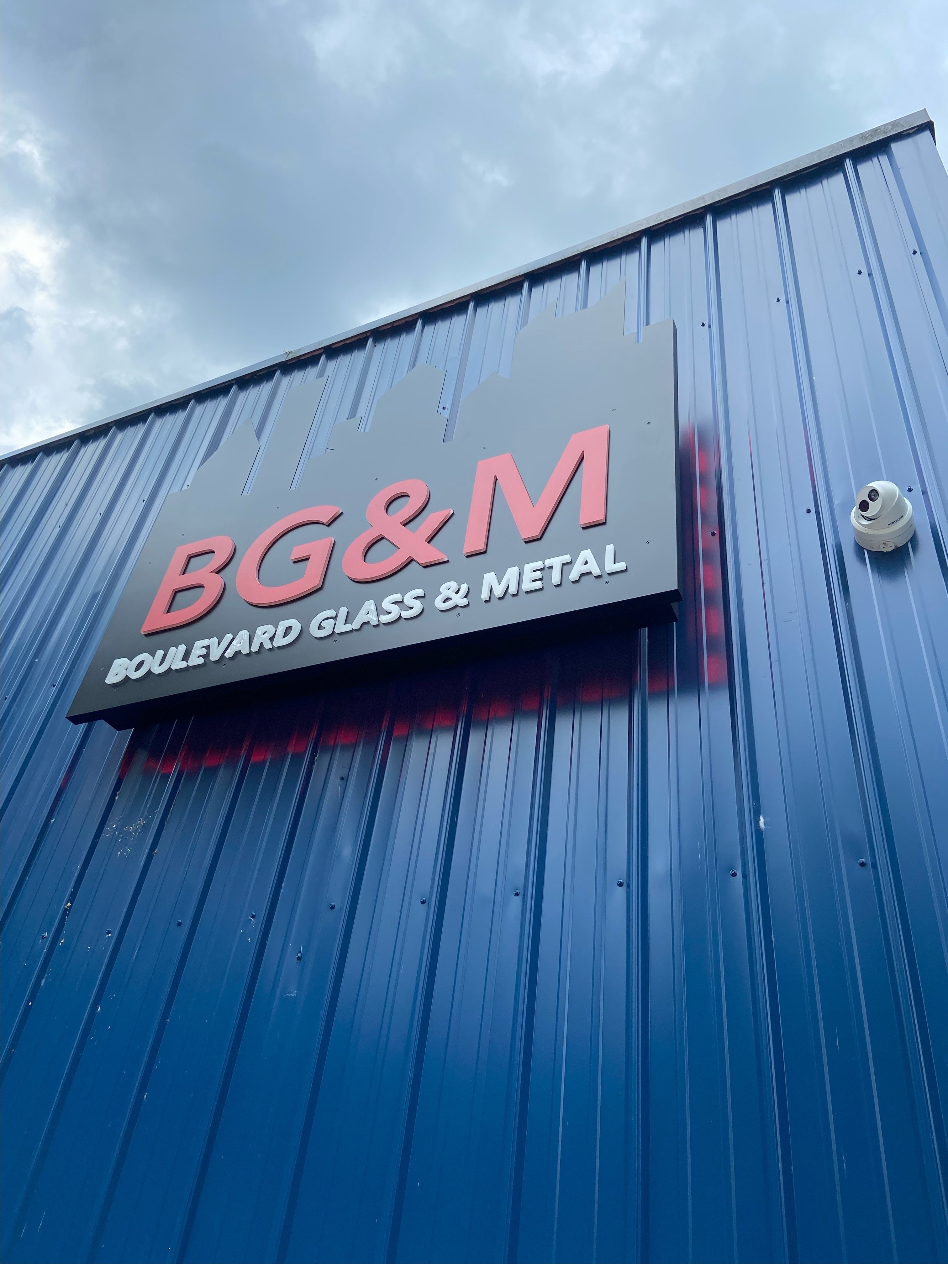 Push Through Sign Cabinet for Boulevard Glass & Metal in Glenshaw!