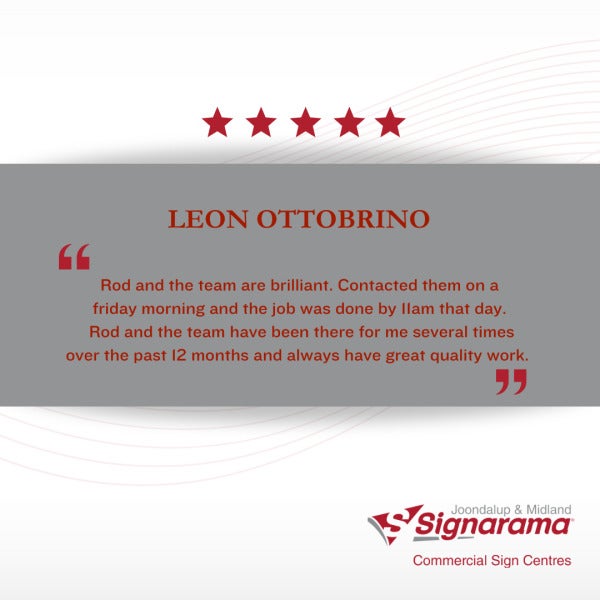 Customer Review - Leon Ottobrino