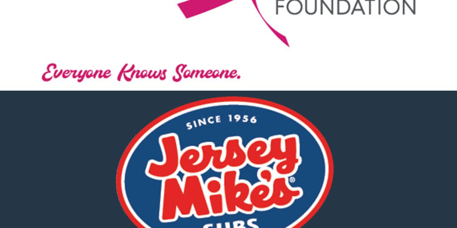 Jersey Mike's Subs Partners with BCRF to Fund Lifesaving Breast Cancer Research Jersey Mike's Subs Partners with BCRF to Fund Lifesaving Breast Cancer Research