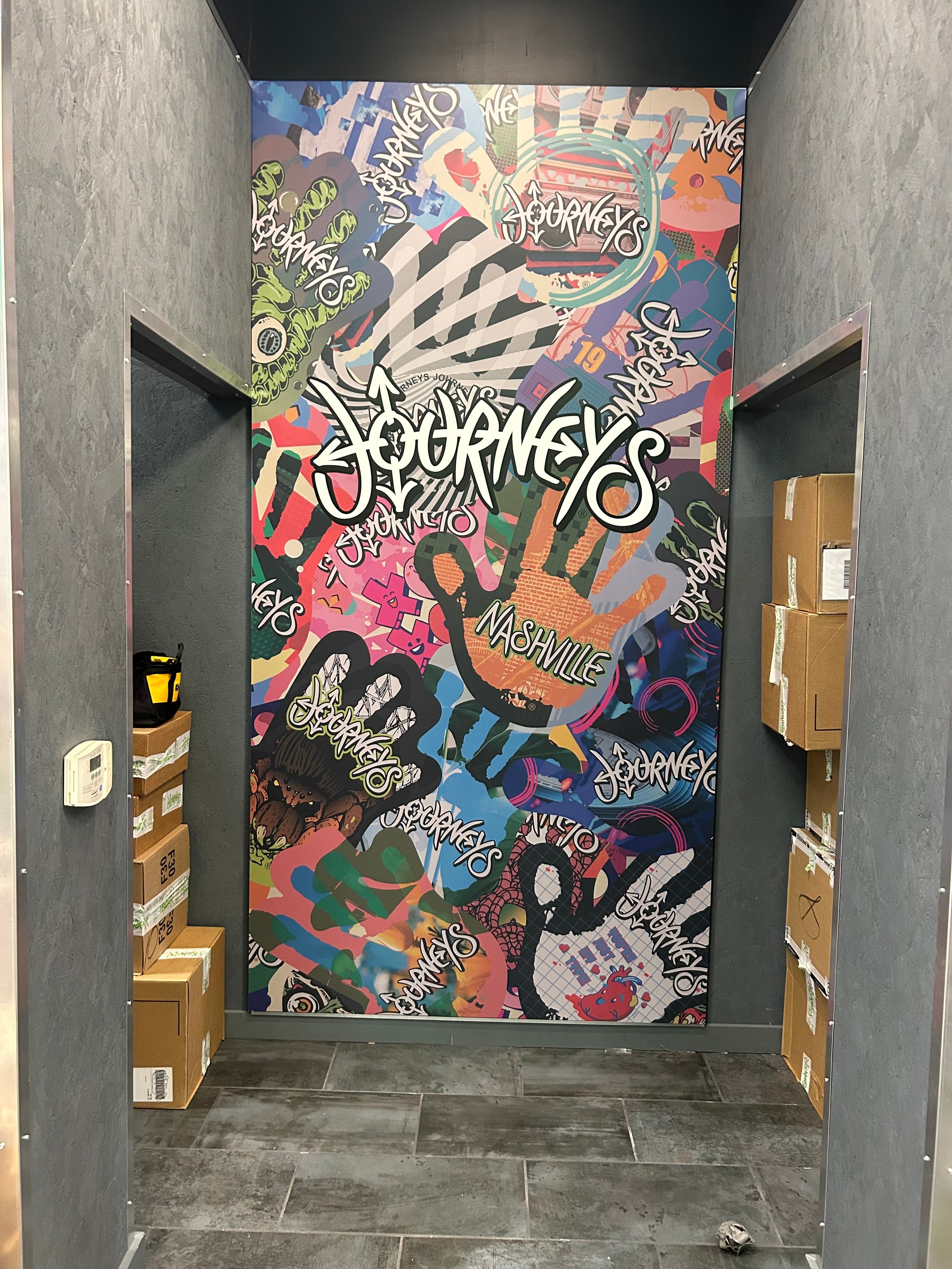 Wall Graphics for Journeys at Opry Mills