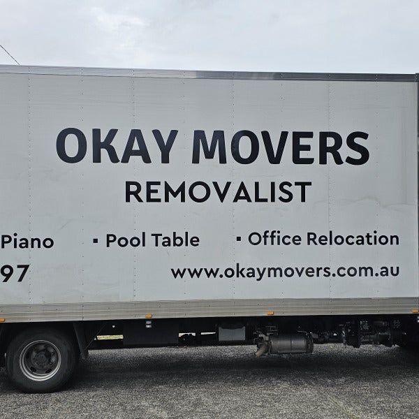 Okay Movers Truck Cut Graphics