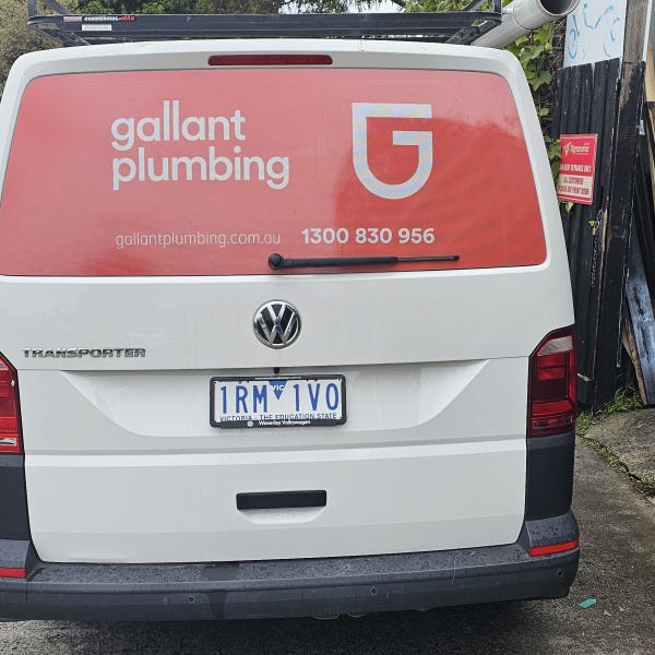 Gallant Plumbing Van One Way