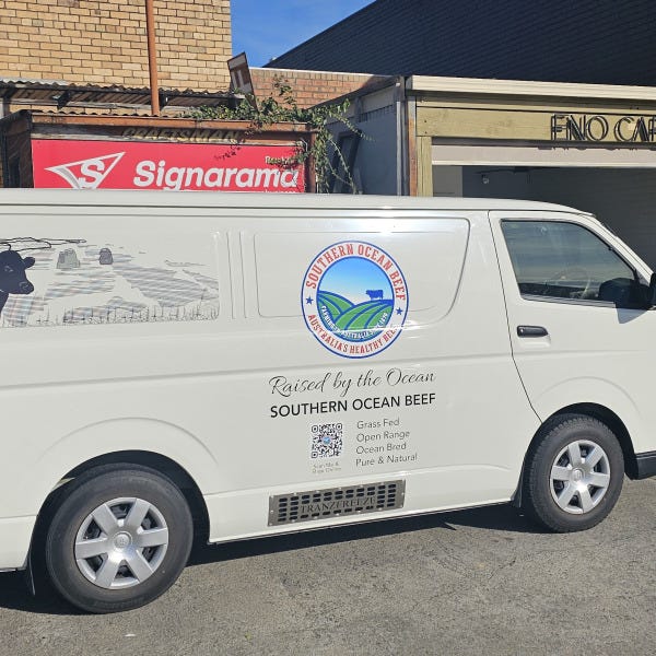 Southern Ocean Beef Van Side Graphics