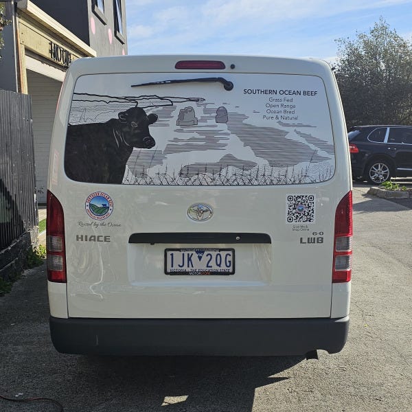 Southern Ocean Beef Van One-Way Vision