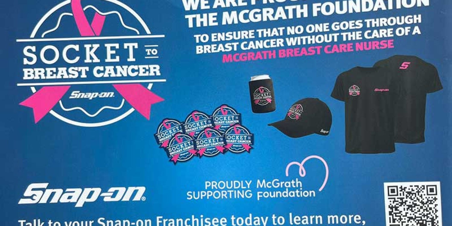 Snap-on Tools Partners with McGrath Foundation for Breast Cancer Awareness: Driving Change with Pink Tool Sets