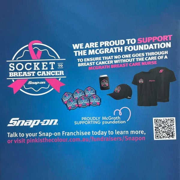 Snap-on Tools Partners with McGrath Foundation for Breast Cancer Awareness: Driving Change with Pink Tool Sets